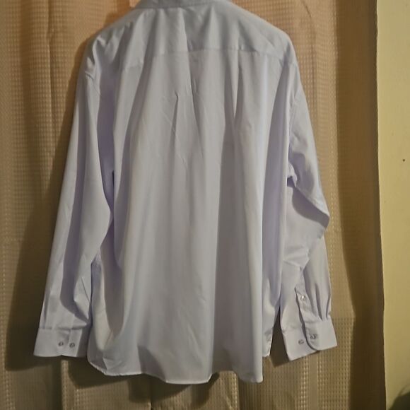 FLEX LUXURY MEN BUTTON UP SHIRT WHITE - Picture 6 of 7